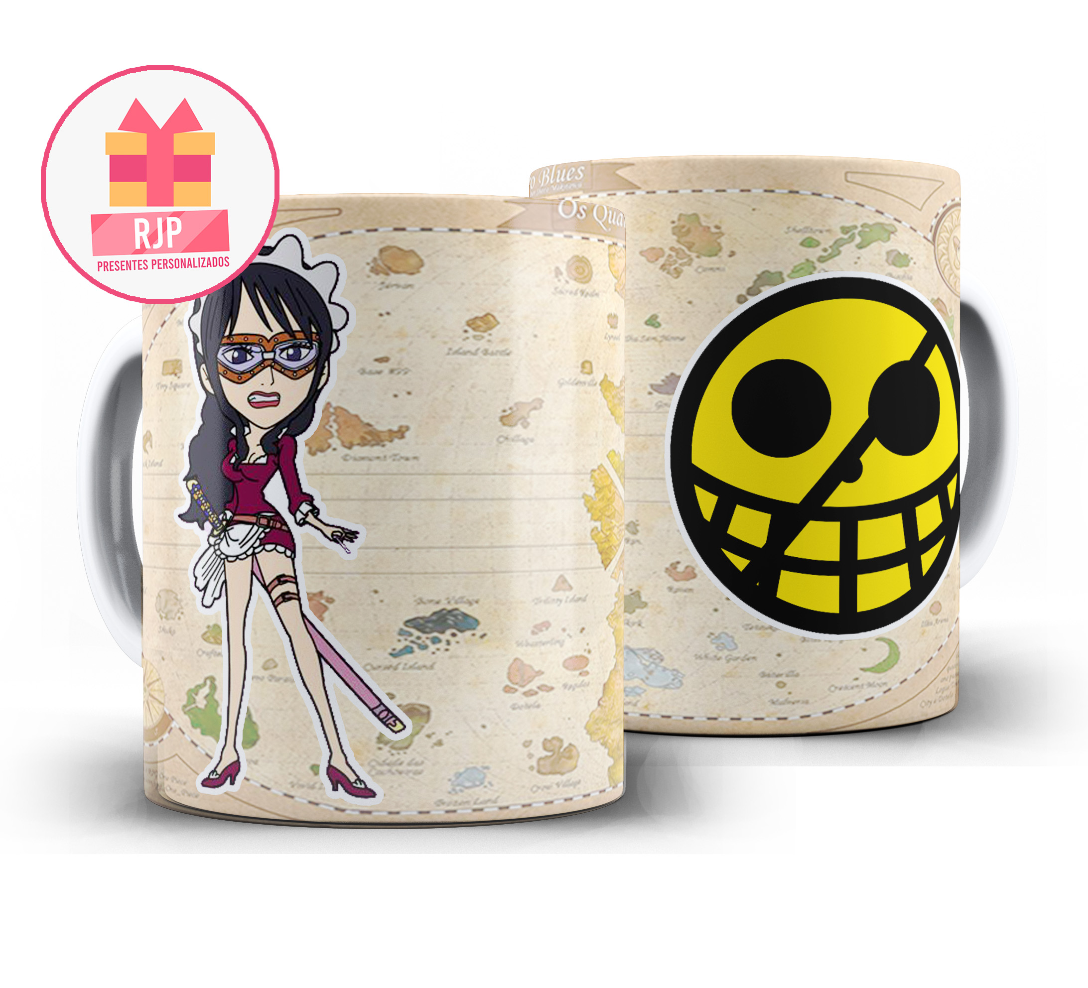 Caneca Anime - One Piece - Família Donquixote - Baby 5